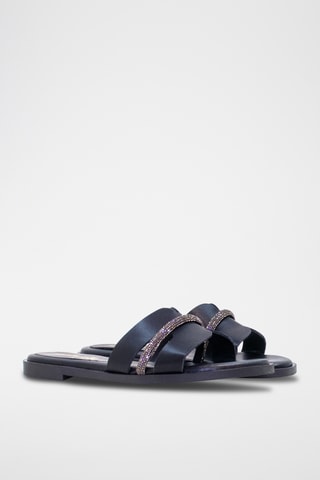 Ciabatte in pelle - Nero