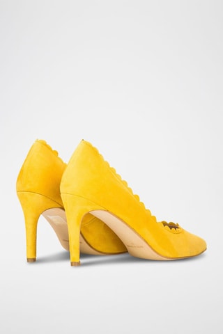 Décolleté in pelle di camoscio - Giallo