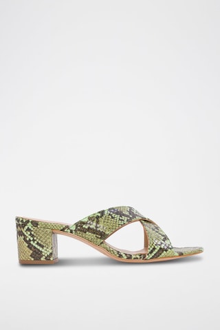 Sandali in pelle - Verde