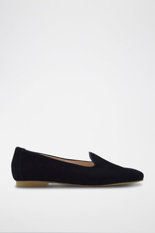 Slippers in pelle scamosciata - Nero