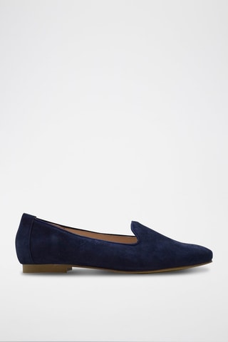 Slippers in pelle scamosciata - Blu