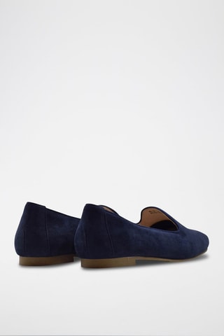 Slippers in pelle scamosciata - Blu