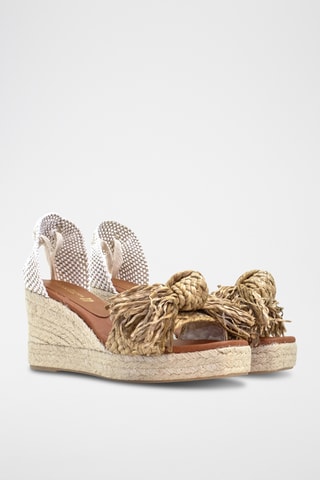 Sandali con zeppa - Beige