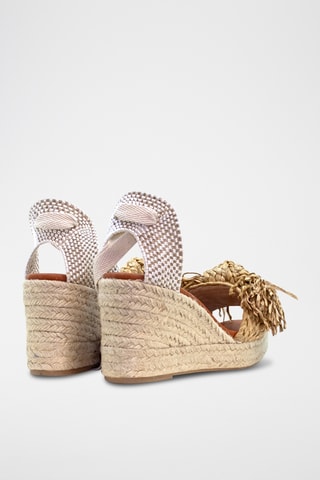 Sandali con zeppa - Beige