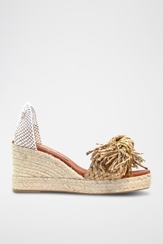 Sandali con zeppa - Beige