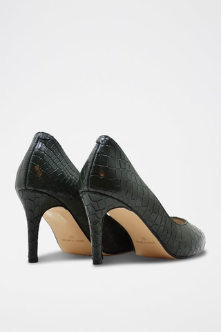 Décolleté in pelle Camile - Verde