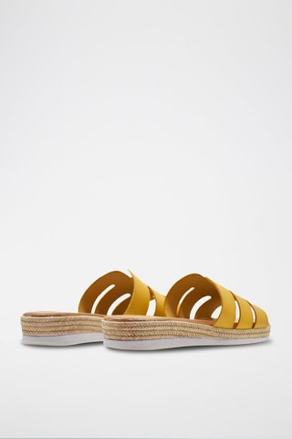 Ciabatte in pelle - Giallo