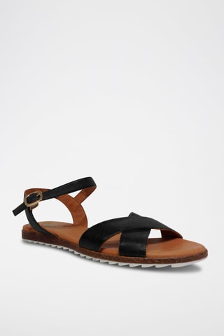 Sandali in pelle nappa - Nero