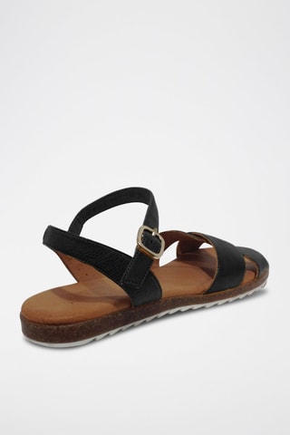 Sandali in pelle nappa - Nero