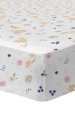 Drap-housse Princesse Disney Home Blanc et rose