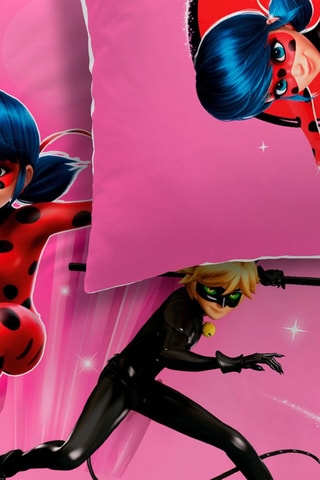 Parure copripiumino Ladybug Miraculous - Rosa