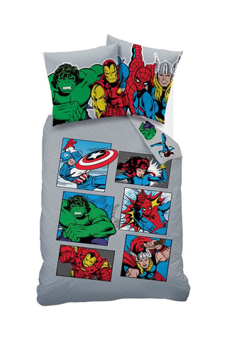 Parure copripiumino Avengers DC Comics - Multicolore