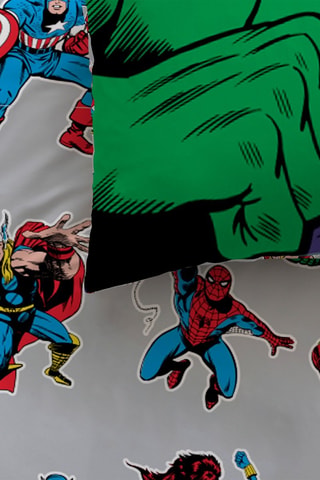 Parure copripiumino Avengers DC Comics - Multicolore