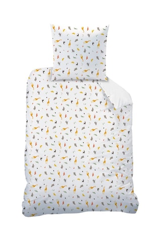 Parure copripiumino in cotone Simba Il Re Leone Disney - Bianco e giallo