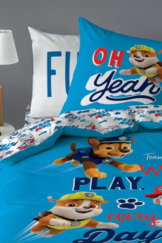 Parure copripiumino Paw Patrol - Blu e bianco