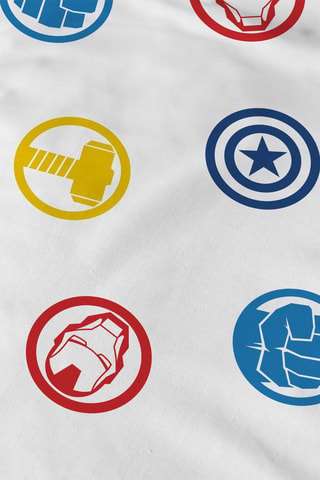 Parure copripiumino in cotone 115 fili/cm² Avengers Home Team - Blu