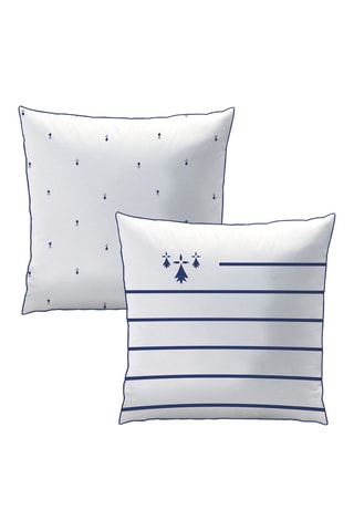 Parure de couette imprimé Breizh Blanc