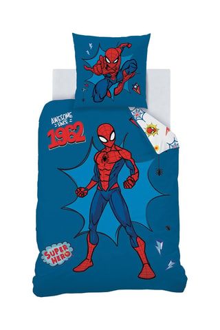 Parure copripiumino Spider-Man Home Avengers Marvel - Blu - 140 x 200 cm