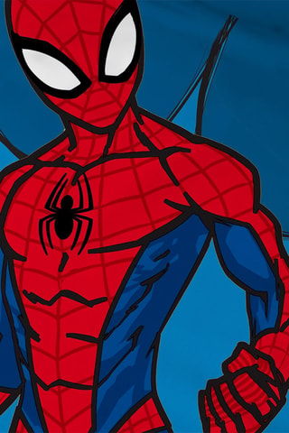 Parure copripiumino Spider-Man Home Avengers Marvel - Blu - 140 x 200 cm