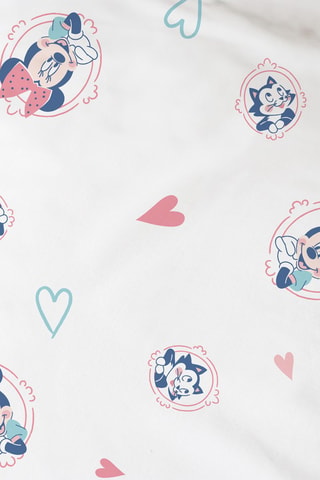 Parure copripiumino Disney Home Minni Little Friend - Bianco