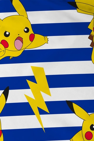 Parure copripiumino Pikachu Pokemon - Giallo e navy