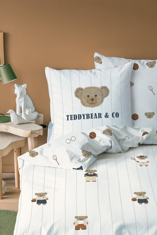 Parure copripiumino in cotone Teddy Bear - Beige