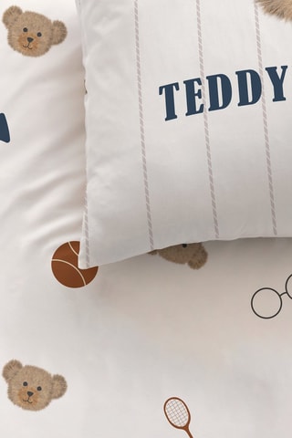 Parure copripiumino in cotone Teddy Bear - Beige