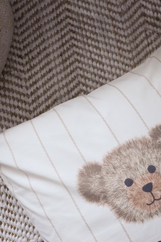 Parure copripiumino in cotone Teddy Bear - Beige