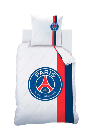 Parure copripiumino PSG - 
Bianco e blu