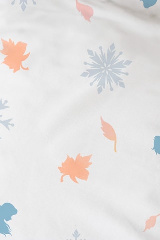 Parure copripiumino in cotone Elsa e Anna Frozen Disney - Celeste e viola