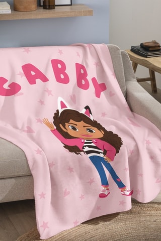 Plaid Gabby e La casa delle bambole Hello - Rosa
