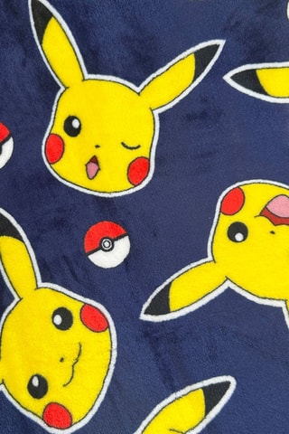 Plaid Cuddle Pokémon Pika Pika - Navy