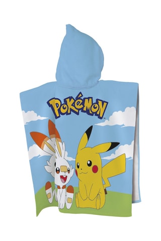 Mantellina da bagno Pokemon - 60 x 120 cm - Blu
