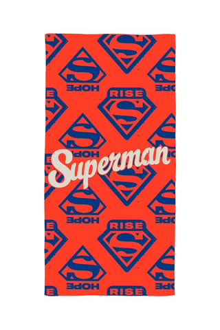 Telo mare Superman Justice League DC Comics - Arancione e blu - 75 x 150 cm
