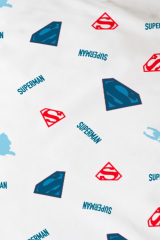 Parure de couette Superman La Ligue des Justiciers DC Comics - Bleu canard