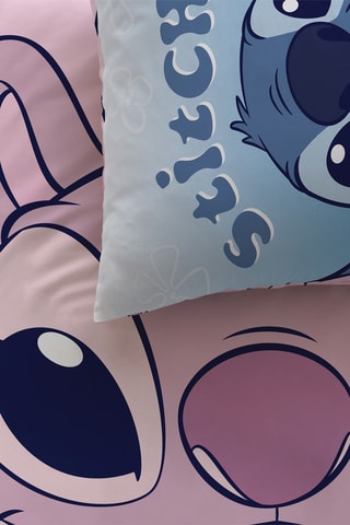 Parure de couette Lilo et Stitch Disney - Bleu clair et lila