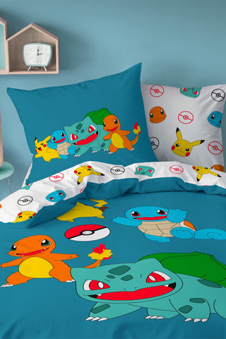 Parure de couette Pokemon - Bleu