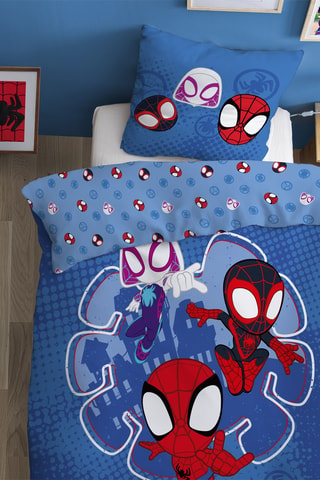 Parure de couette Spidey et ses Amis Extraordinaires - Bleu