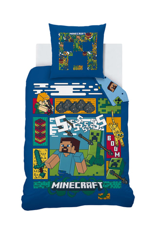 Parure de couette Minecraft - Bleu