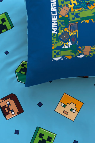 Parure de couette Minecraft - Bleu