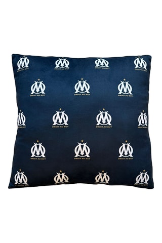 Coussin réversible Football Club Olympique de Marseille - Bleu marine et blanc