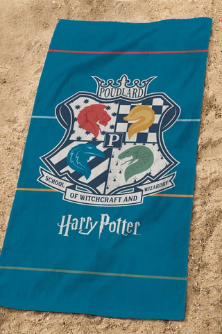 Drap de plage Harry Potter - Bleu pétrole