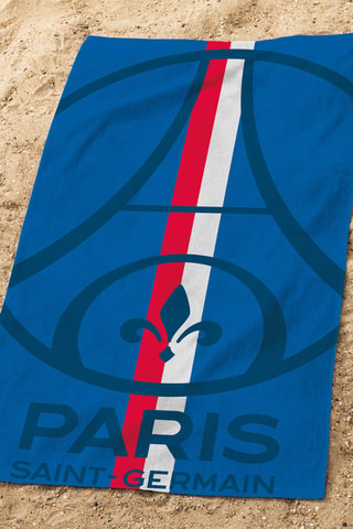 Drap de plage Paris Saint-Germain Football Club - Bleu cobalt