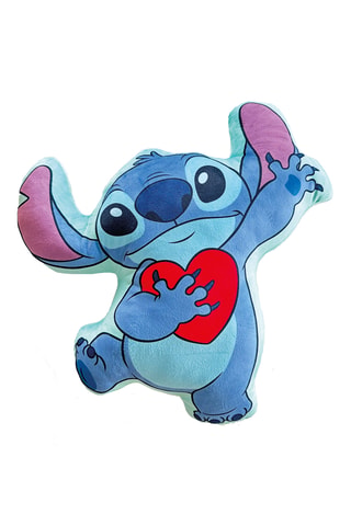 Coussin peluche Stitch Lilo et Stitch Disney - Bleu clair et blanc