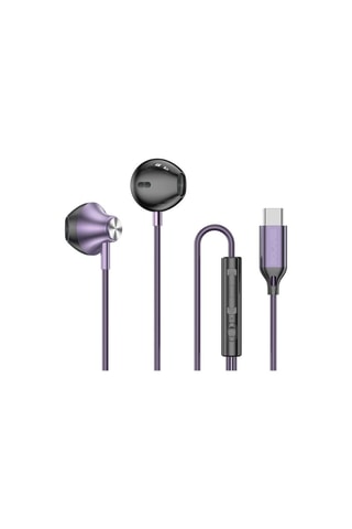 Écouteurs Bolaris USB-C - Jupiter - Microphone - Violet