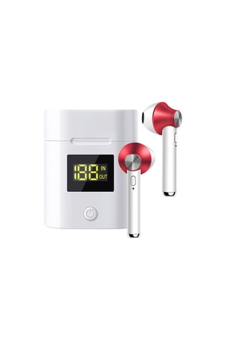 Écouteurs EKO TWS - JeezPro - LED - Bluetooth - Rouge