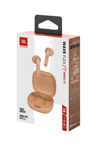 Ecouteurs sans fil JBL - TWS Wave Flex - Rose clair - Beige