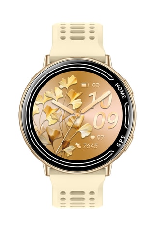 Montre connectée et bracelet - Beige et doré