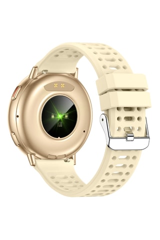 Montre connectée et bracelet - Beige et doré