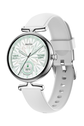 Montre connectée - Blanc et argenté